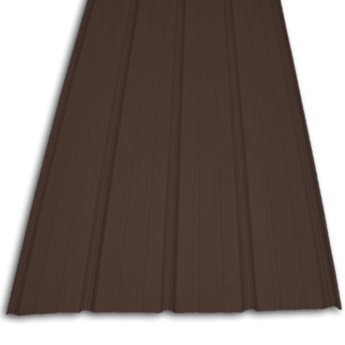 Mini Rib Panel Brown Garage Post Frame Building